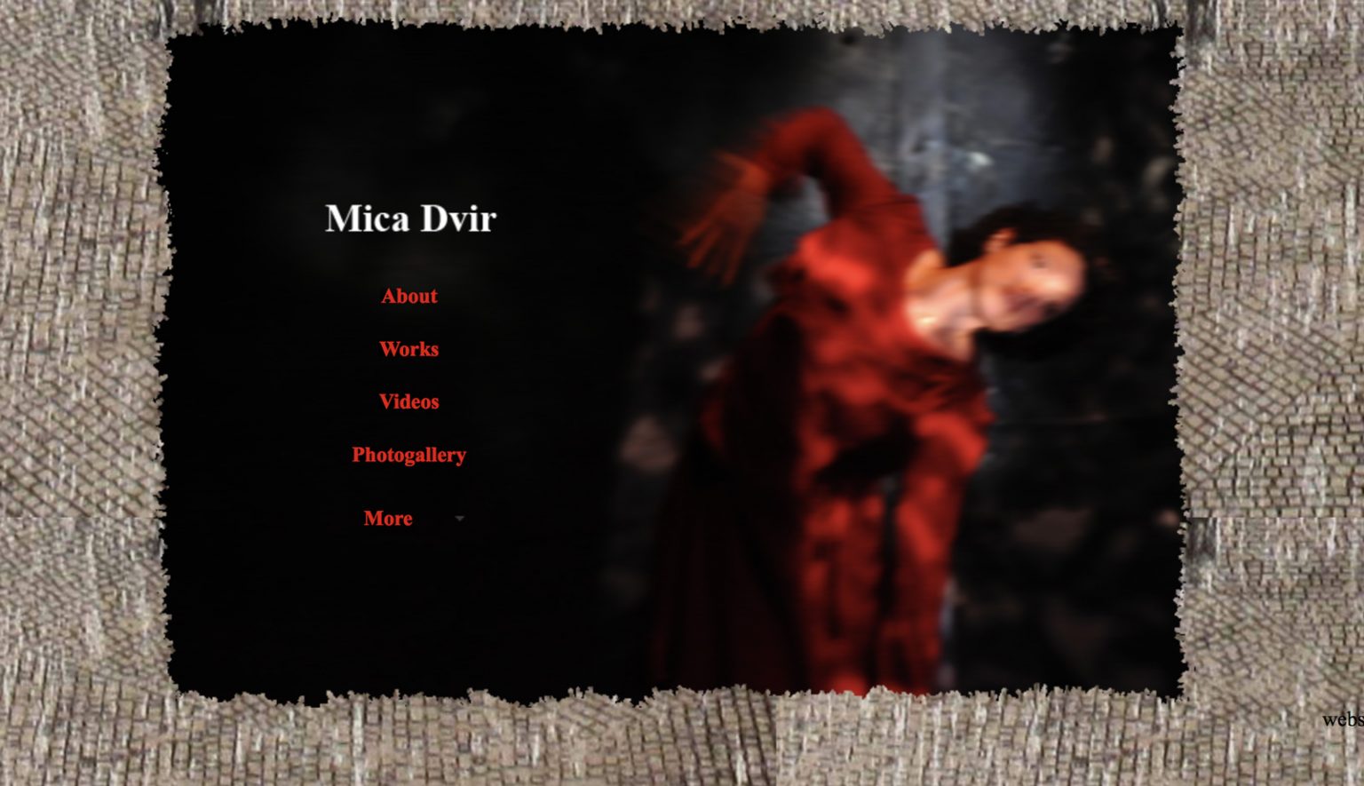 Mica Dvir - Dance/theatre performer